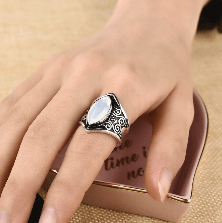 Mondstein-Ring Im Böhmischen Stil-Bella Webshop