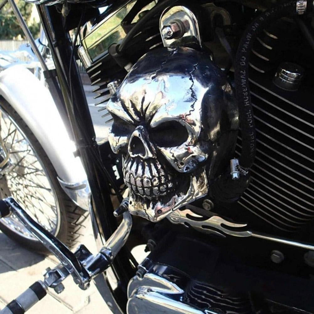 Motorrad-Totenkopf-Horn-Abdeckung-Bella Webshop