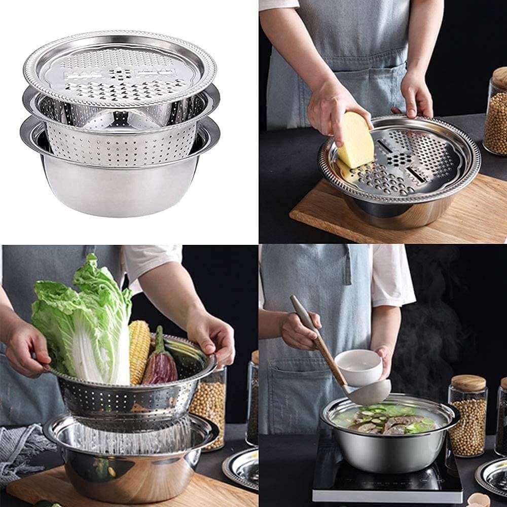Multifunktionaler Gemüseschneider Aus Edelstahl-Bella Webshop