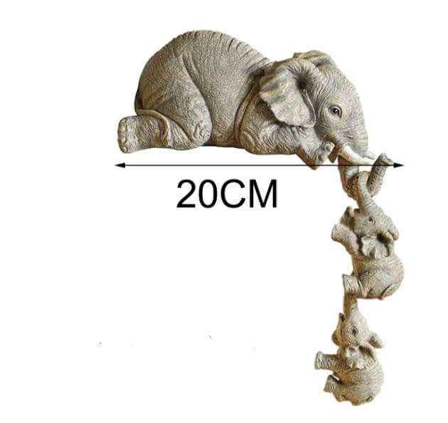 Mutter Und Baby Elefanten Figur-Bella Webshop