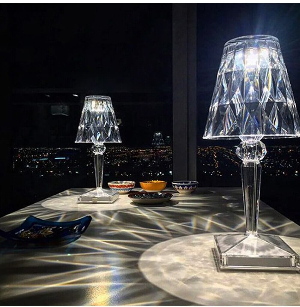 Nachttischlampe Aus Kristall-Bella Webshop