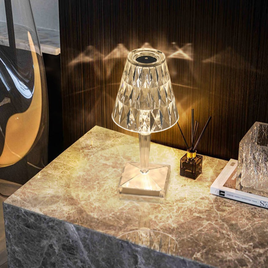 Nachttischlampe Aus Kristall-Bella Webshop