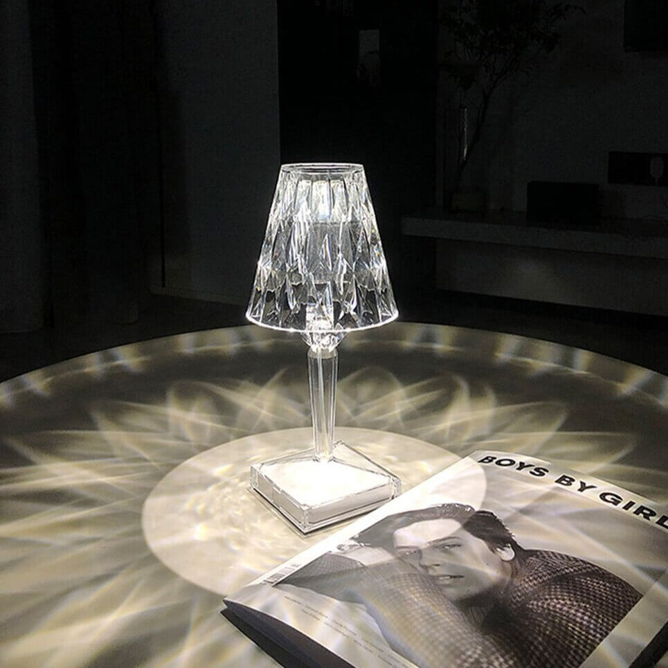 Nachttischlampe Aus Kristall-Bella Webshop
