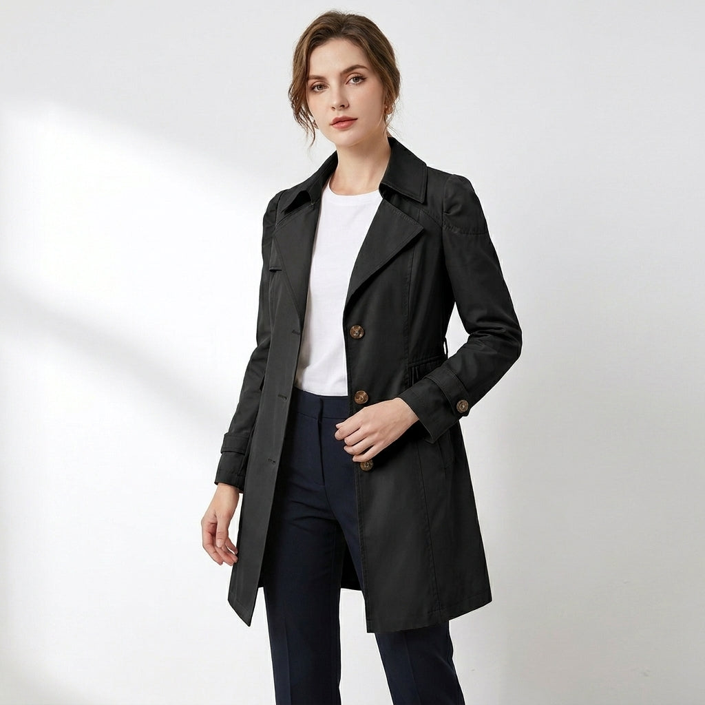 Naisten Trenchcoat Moderni Muotoilu