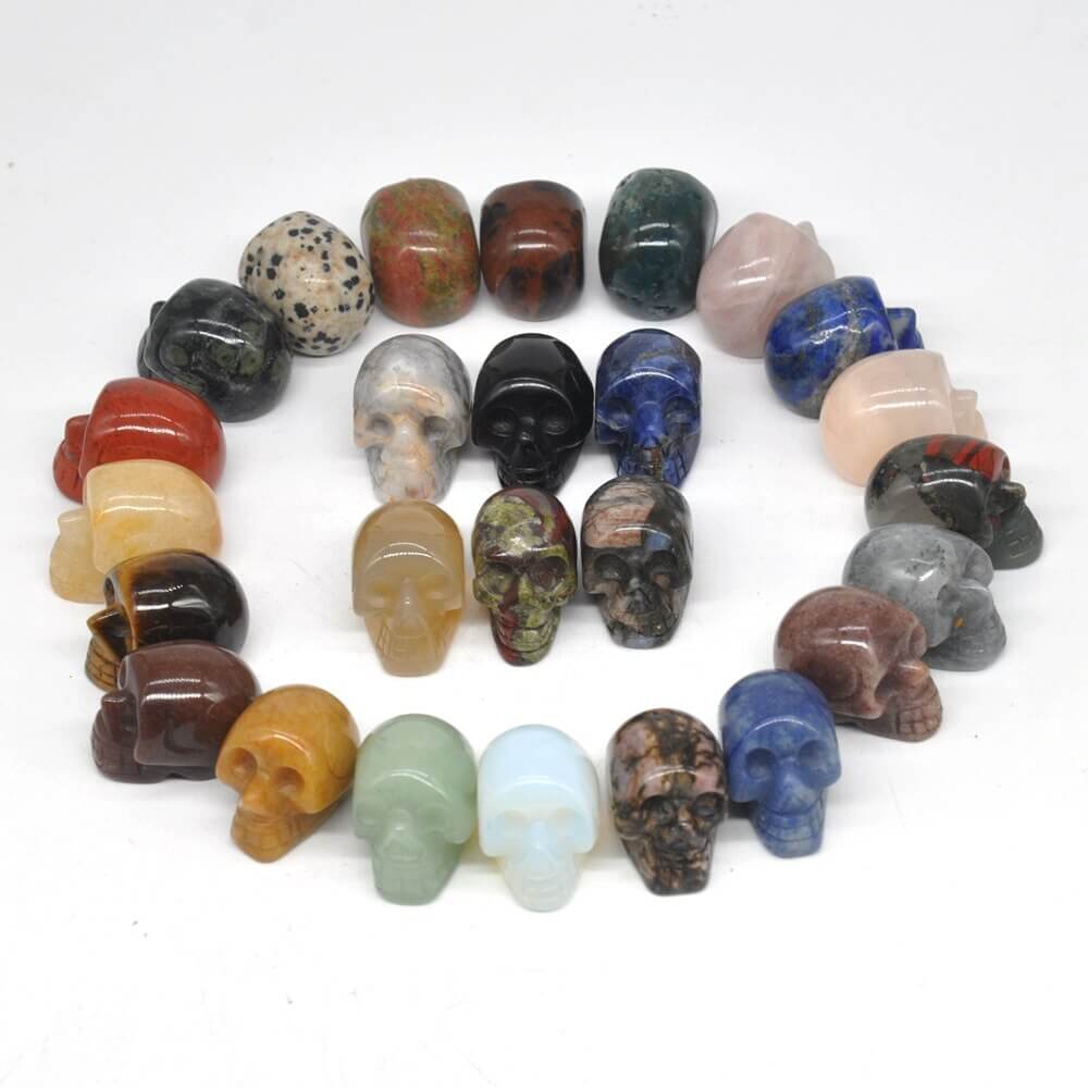 Natürlicher Schädelkristall Stein-Bella Webshop