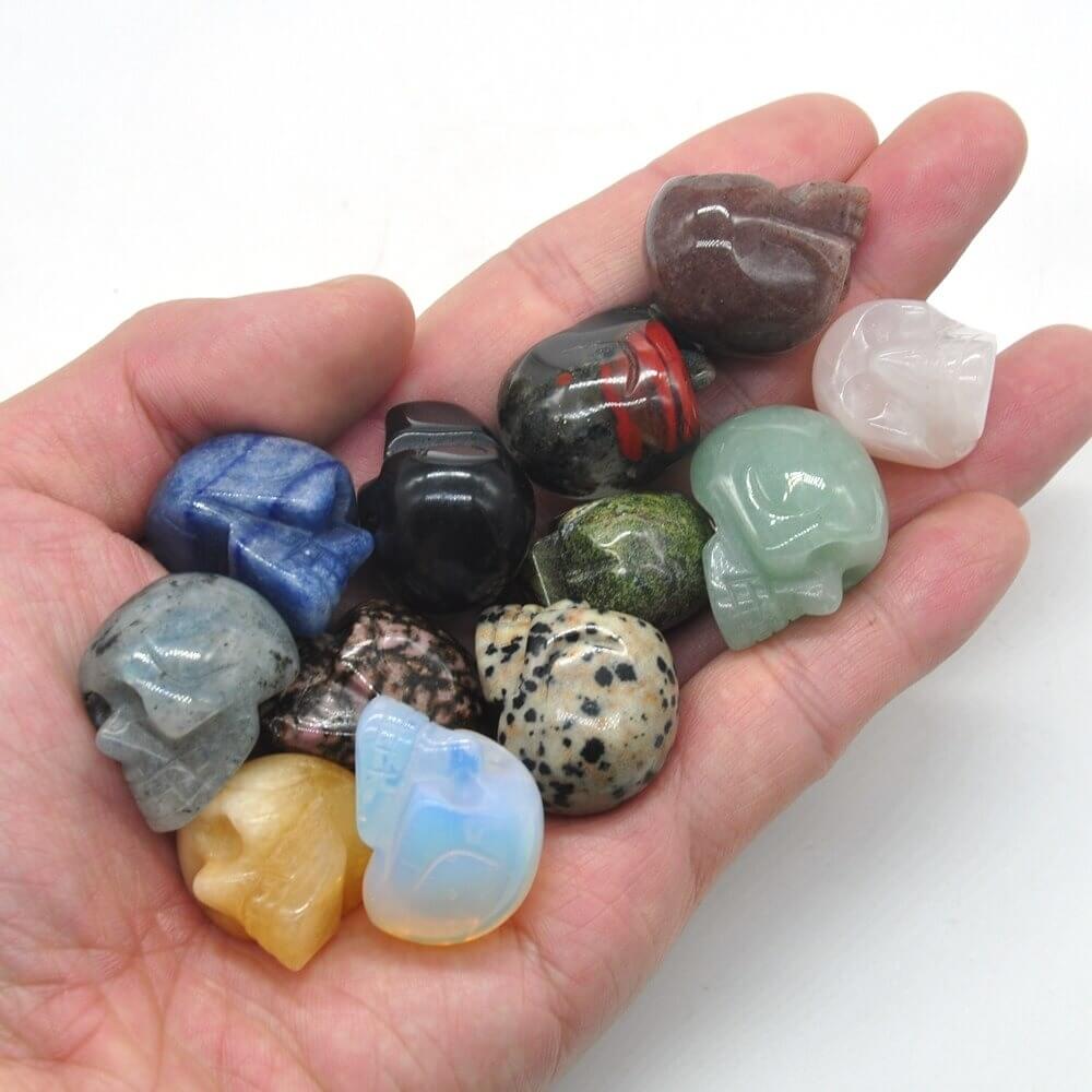 Natürlicher Schädelkristall Stein-Bella Webshop
