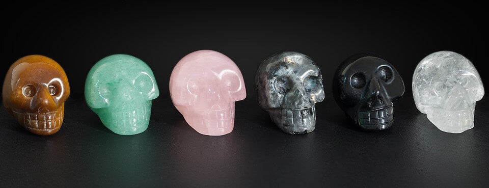 Natürlicher Schädelkristall Stein-Bella Webshop