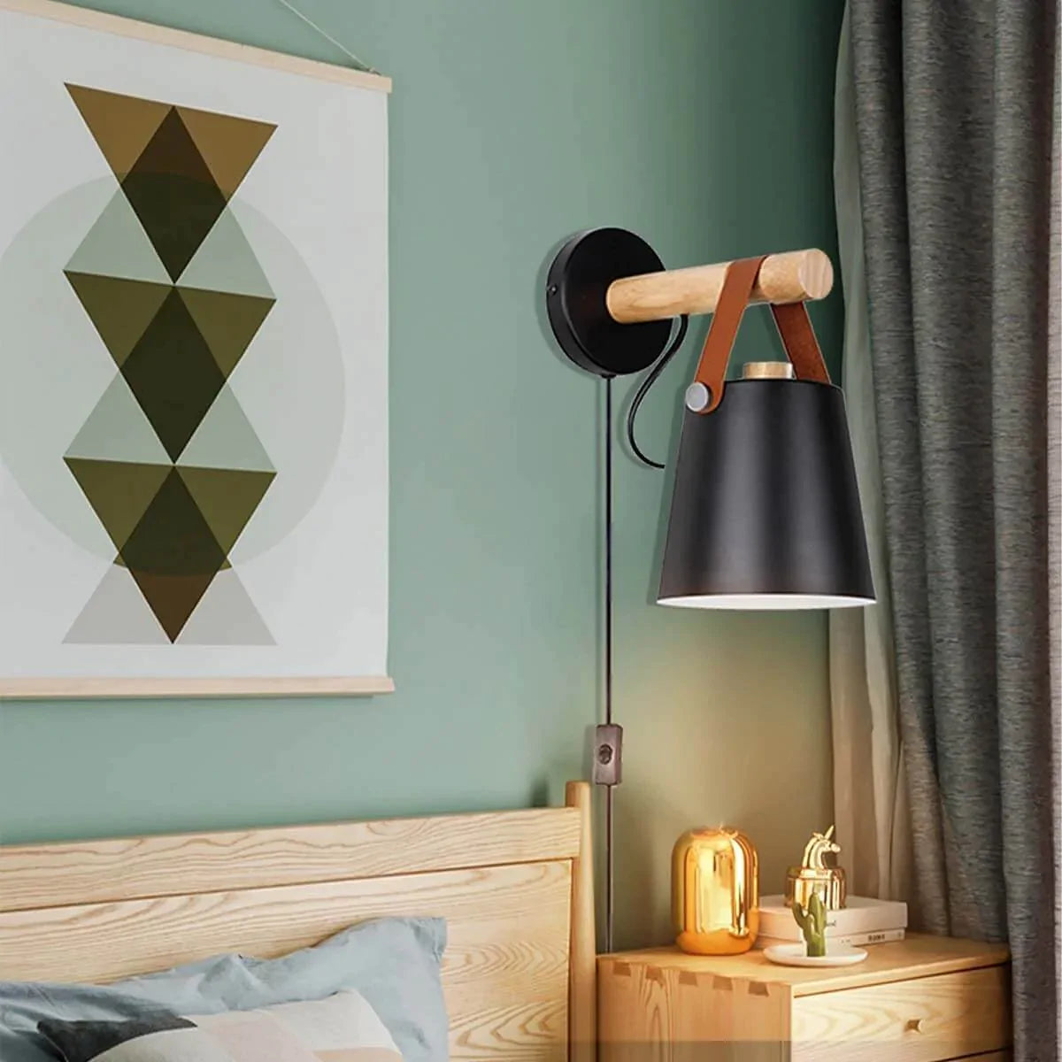 Nordische Wooden Wandleuchte-Bella Webshop