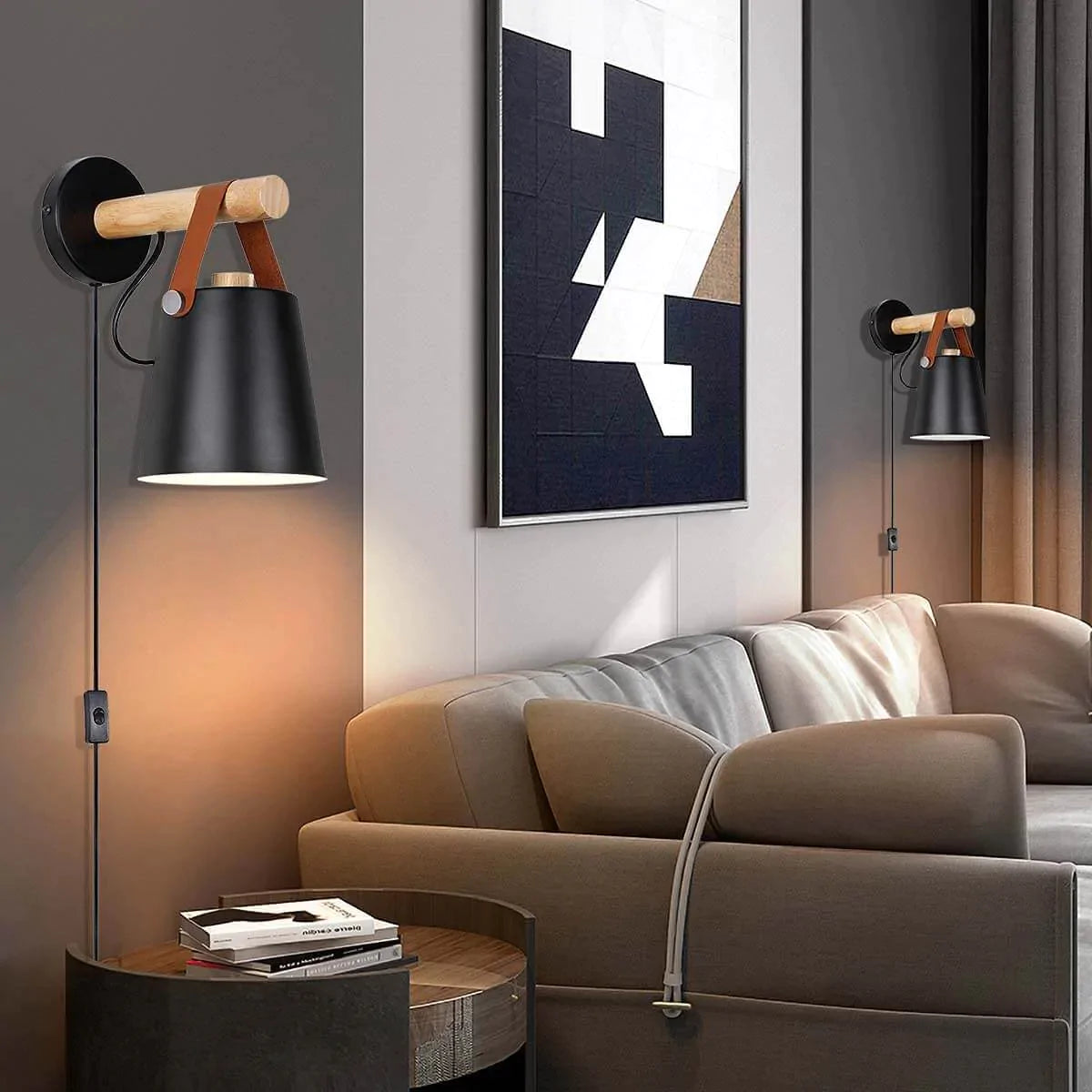 Nordische Wooden Wandleuchte-Bella Webshop