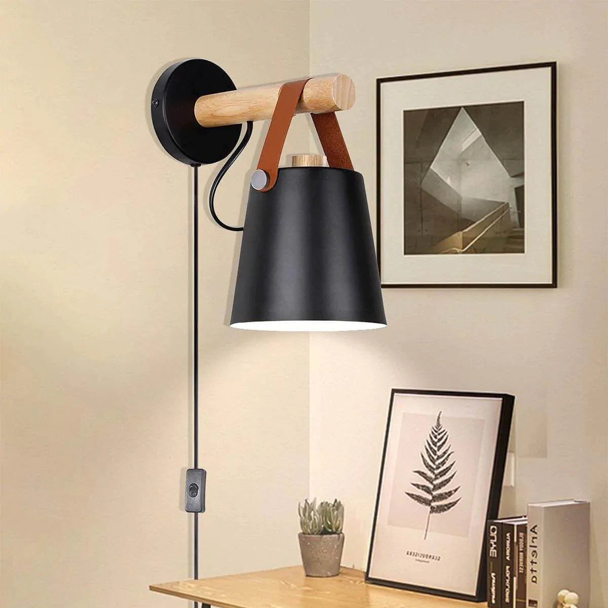 Nordische Wooden Wandleuchte-Bella Webshop