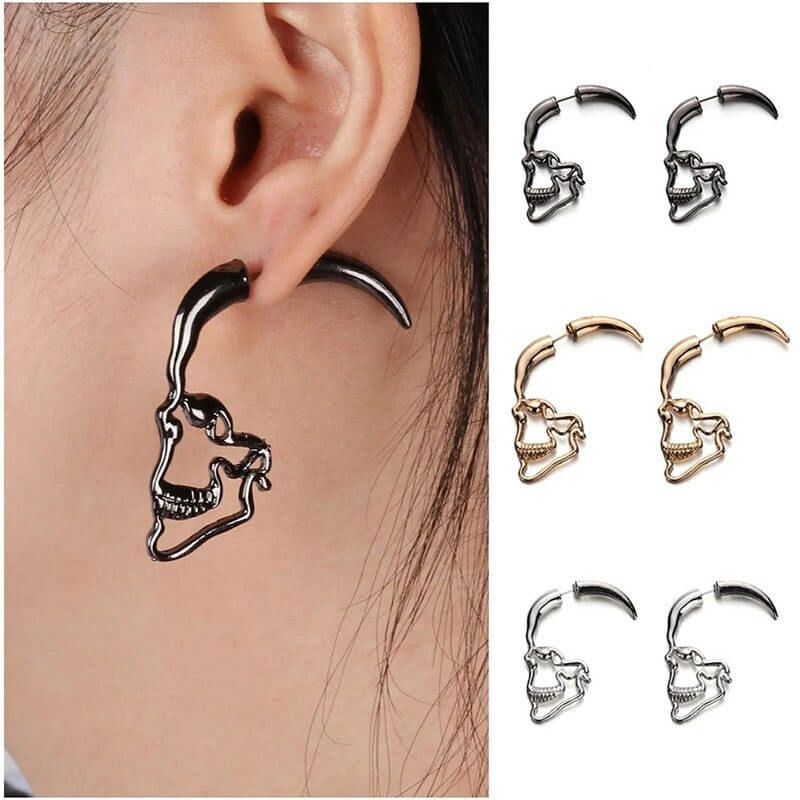 Ohrstecker Mit Hohlschädel-Bella Webshop
