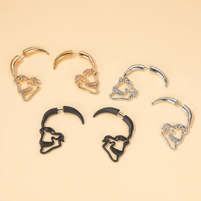 Ohrstecker Mit Hohlschädel-Bella Webshop