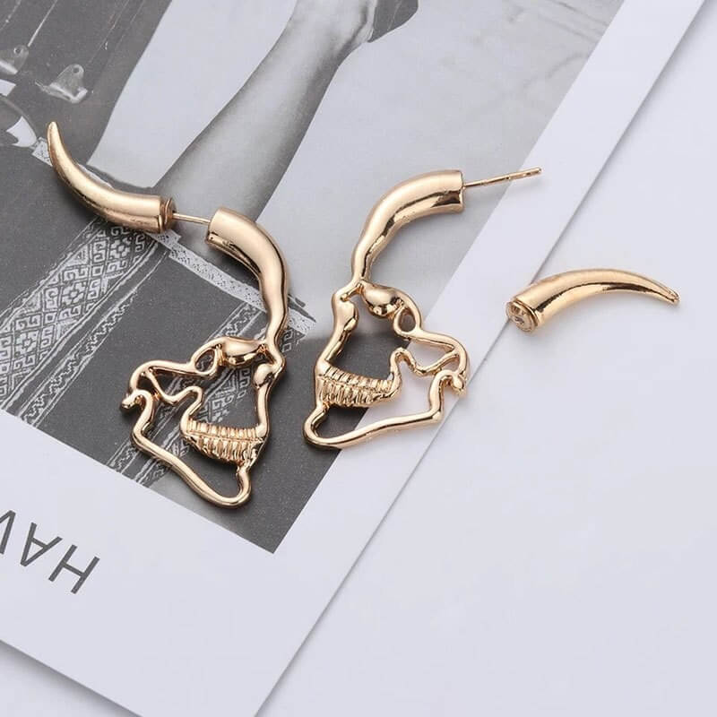 Ohrstecker Mit Hohlschädel-Bella Webshop