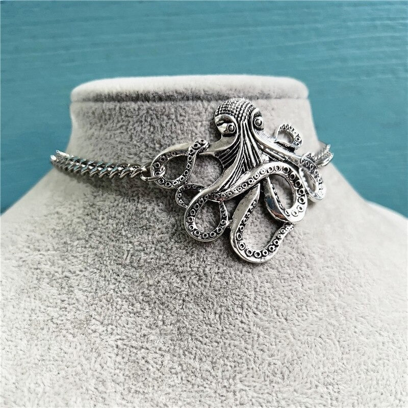 Oktopus Choker Halskette-Bella Webshop