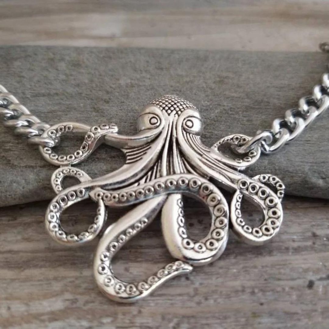 Oktopus Choker Halskette-Bella Webshop
