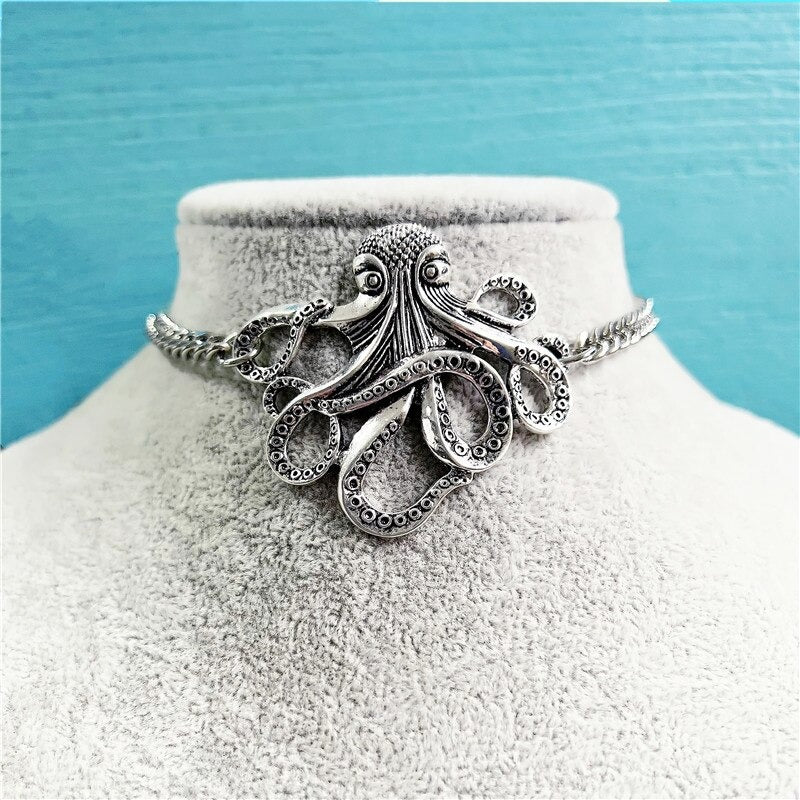 Oktopus Choker Halskette-Bella Webshop