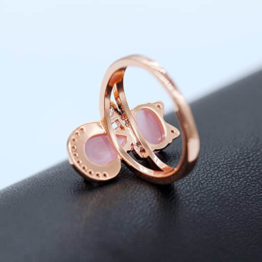 Opal Katze Ring-Bella Webshop