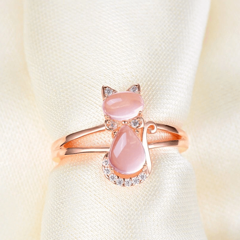 Opal Katze Ring-Bella Webshop