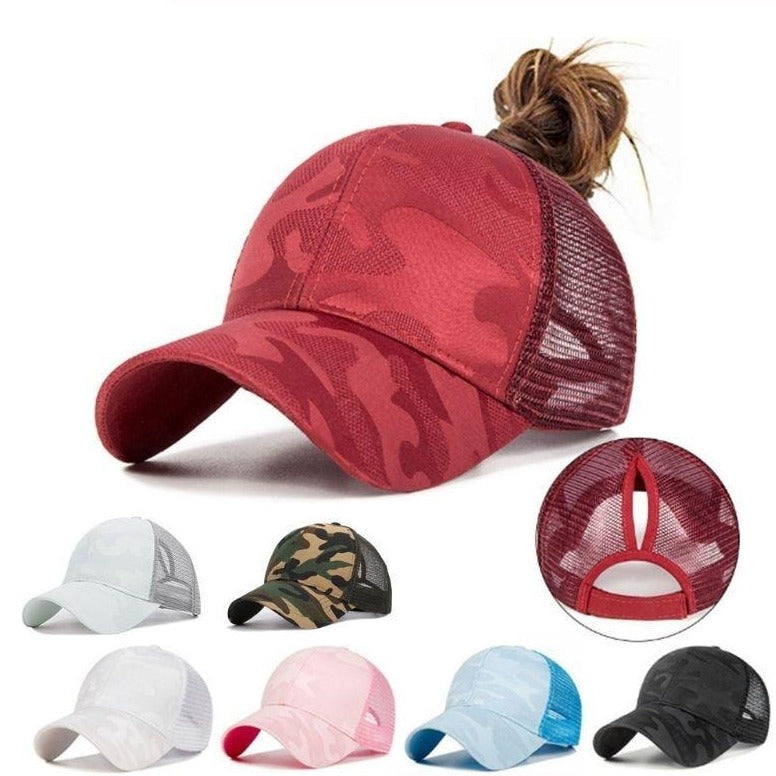 Pferdeschwanz Unordentlicher Bun Baseballkappe-Bella Webshop