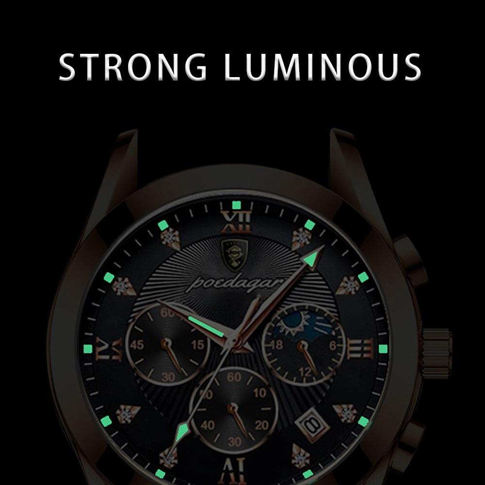 Premium-Leder-Armbanduhr Für Herren-Bella Webshop