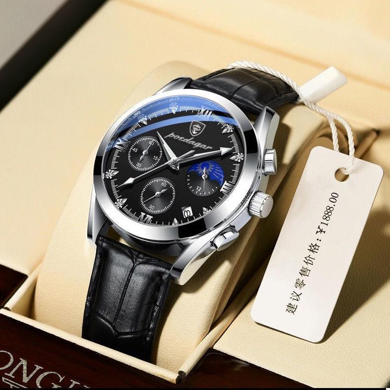 Premium-Leder-Armbanduhr Für Herren-Bella Webshop