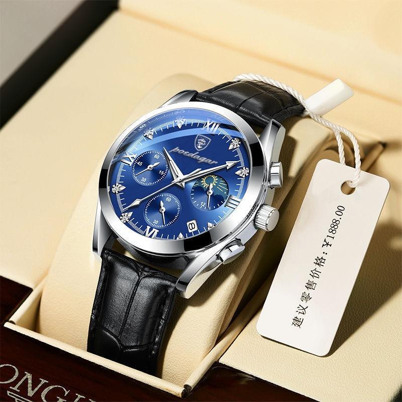 Premium-Leder-Armbanduhr Für Herren-Bella Webshop
