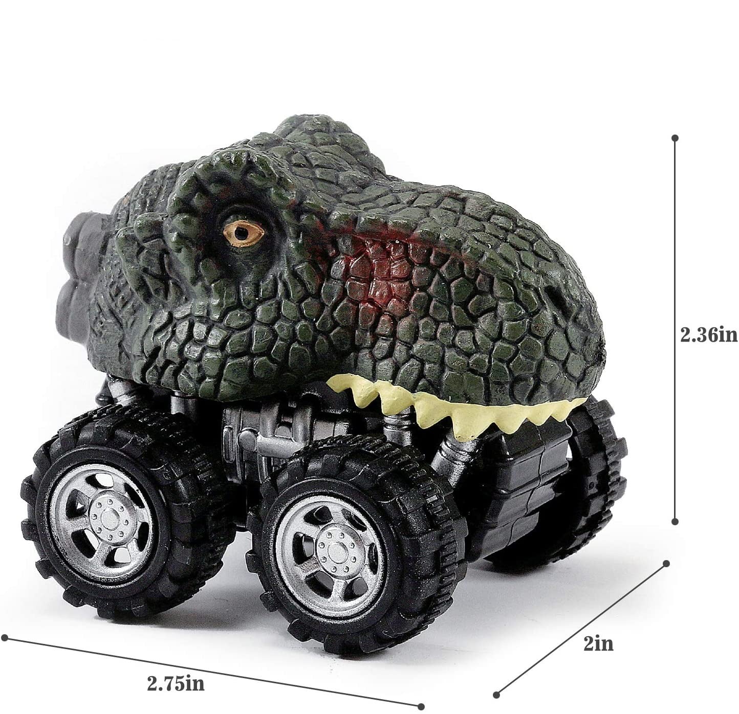 Pull Back Dinosaur Mini Auto (6 Stück)-Bella Webshop