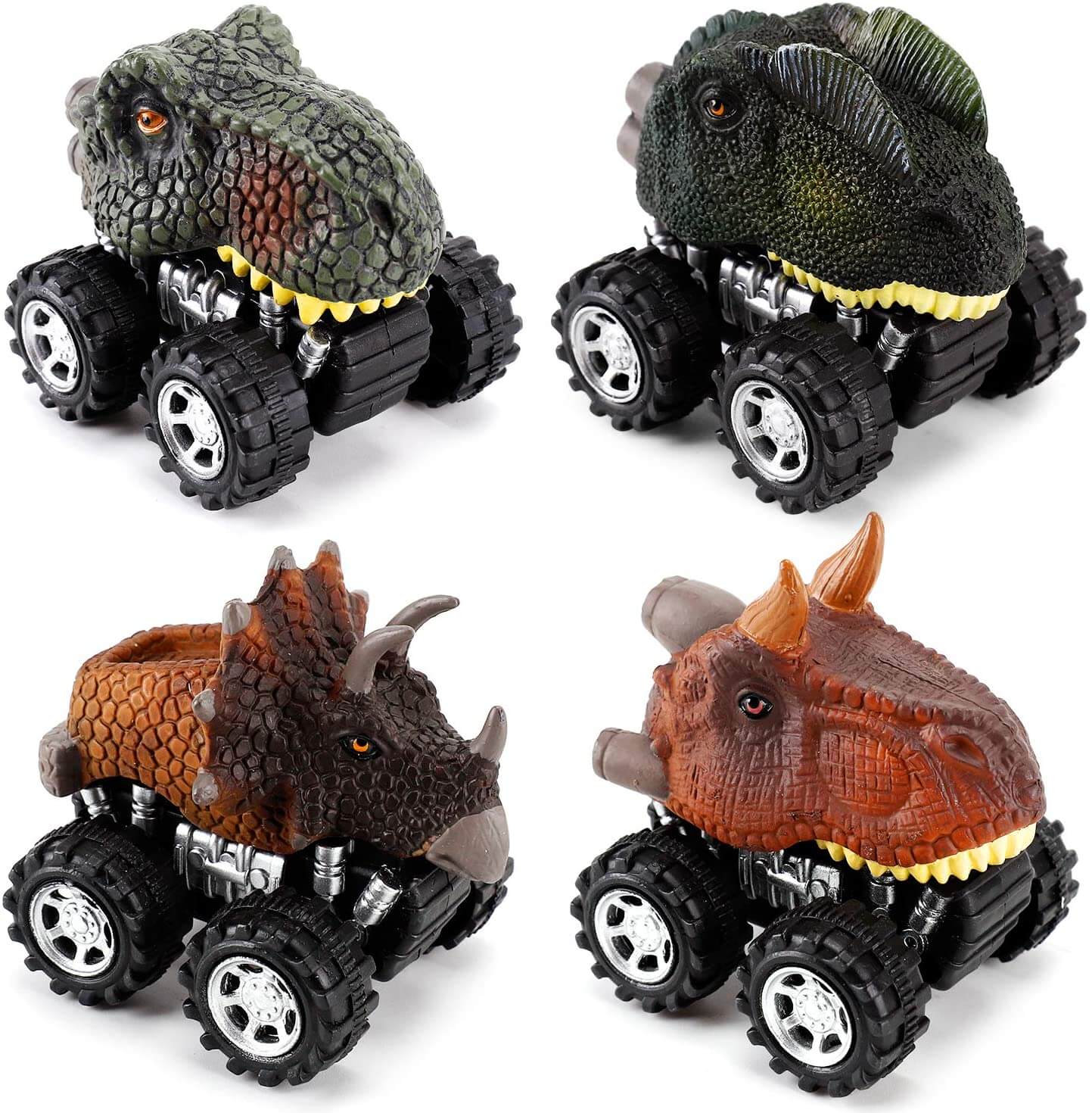 Pull Back Dinosaur Mini Auto (6 Stück)-Bella Webshop
