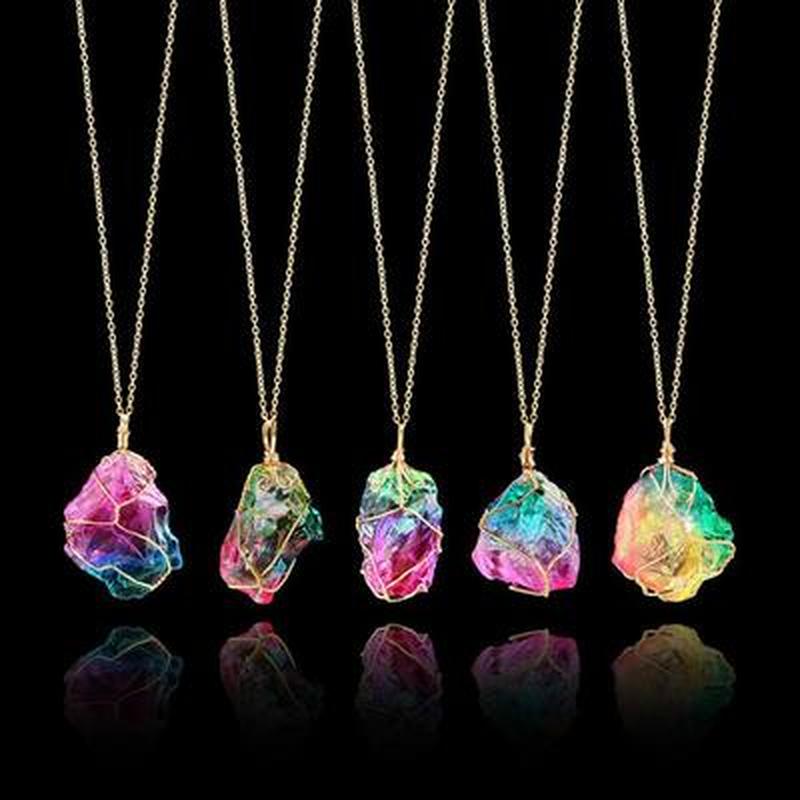 Regenbogenquarz-Halskette-Bella Webshop
