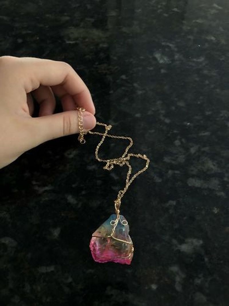 Regenbogenquarz-Halskette-Bella Webshop