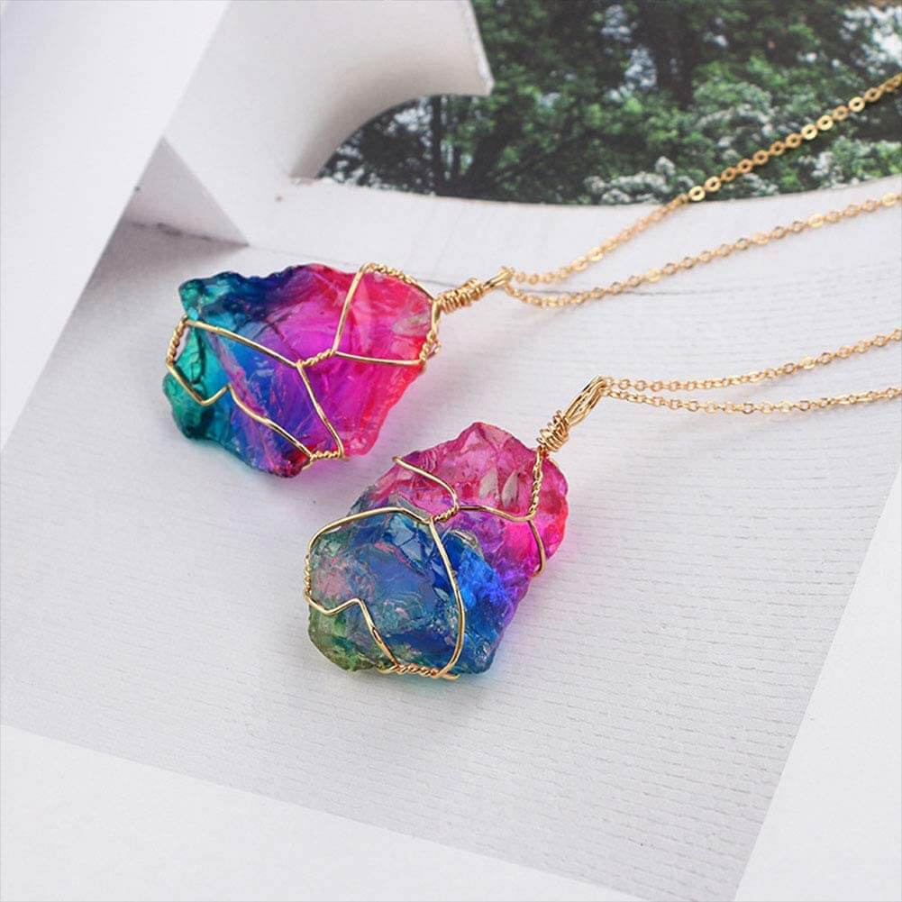 Regenbogenquarz-Halskette-Bella Webshop