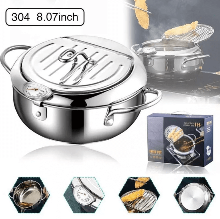Rostfreier Stahl Frittiertopf-Bella Webshop