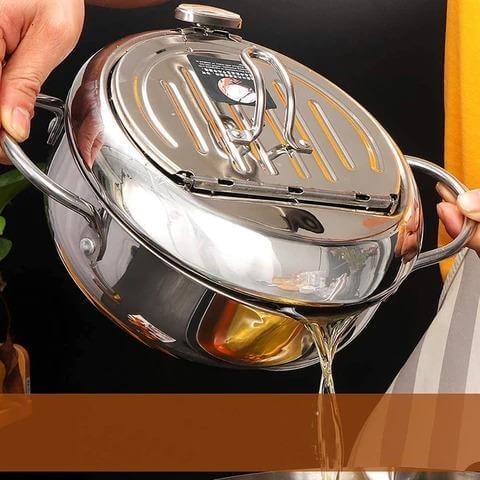 Rostfreier Stahl Frittiertopf-Bella Webshop