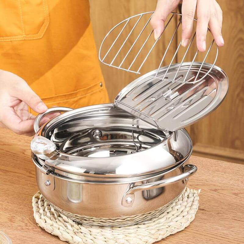 Rostfreier Stahl Frittiertopf-Bella Webshop