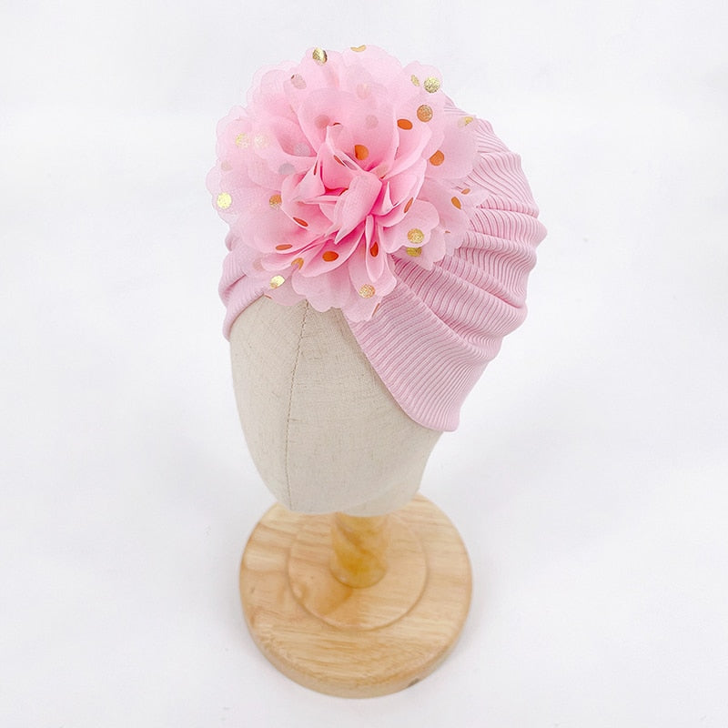 Ruffle Top Baby Turban Mütze-Bella Webshop