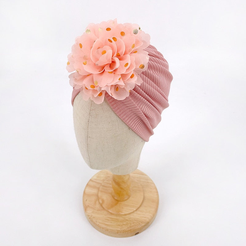 Ruffle Top Baby Turban Mütze-Bella Webshop