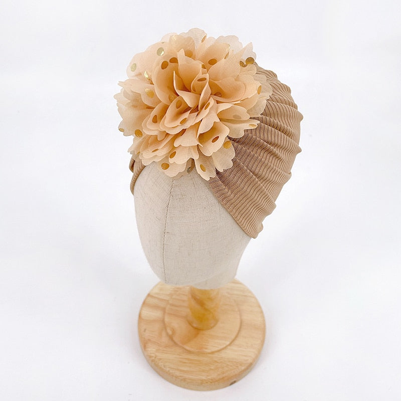 Ruffle Top Baby Turban Mütze-Bella Webshop