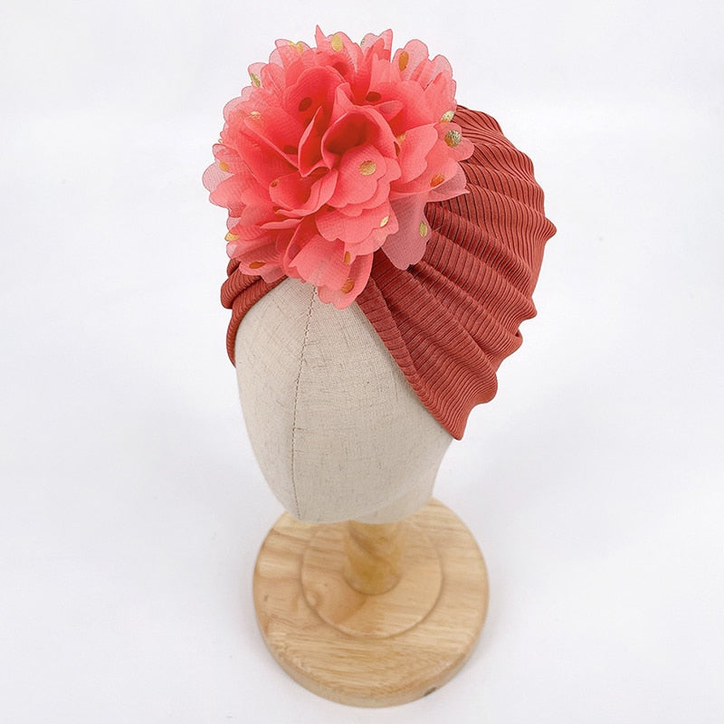Ruffle Top Baby Turban Mütze-Bella Webshop