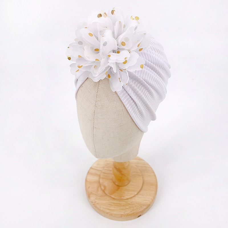 Ruffle Top Baby Turban Mütze-Bella Webshop