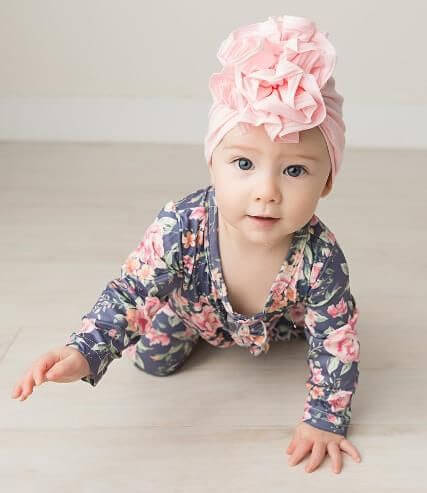Ruffle Top Baby Turban Mütze-Bella Webshop