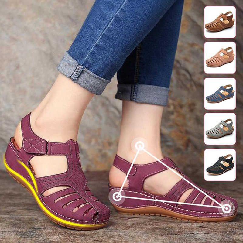 Runde Zehe Orthopädische Sandalen-Bella Webshop