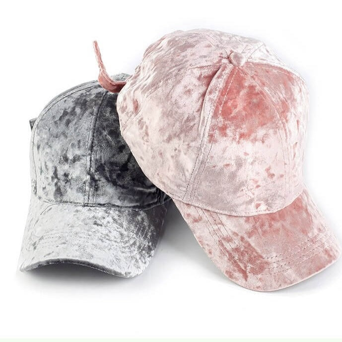 Samt Damen Mütze-Bella Webshop