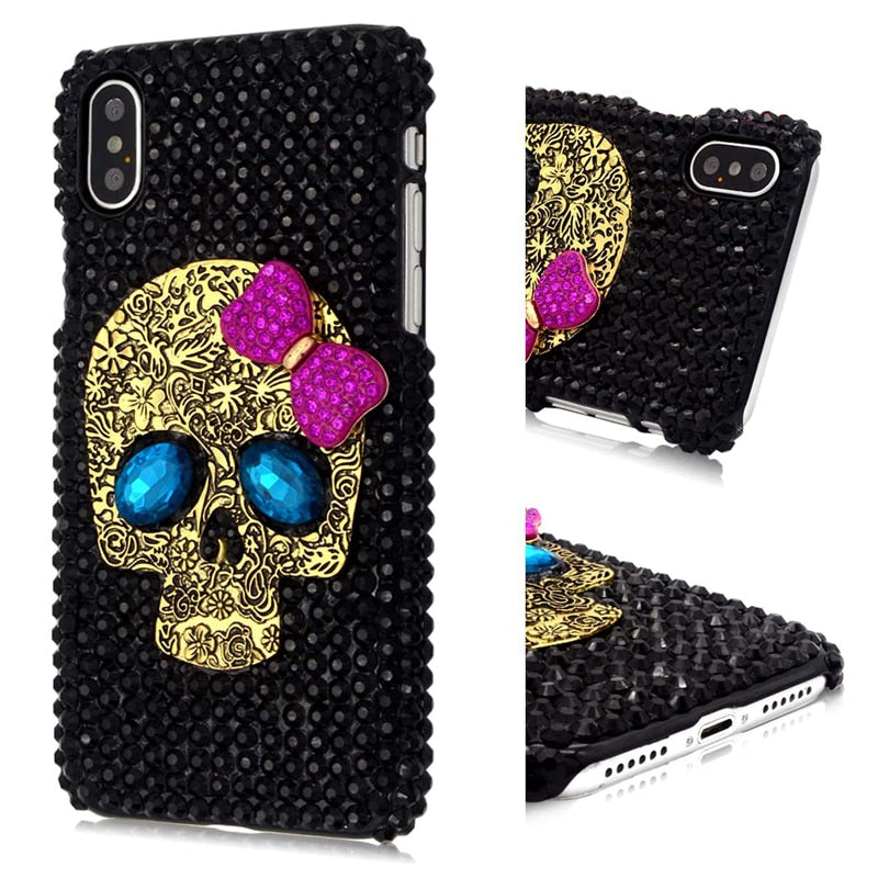 Schädel Gesicht Diamant Fall-Bella Webshop