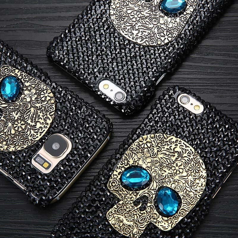 Schädel Gesicht Diamant Fall-Bella Webshop