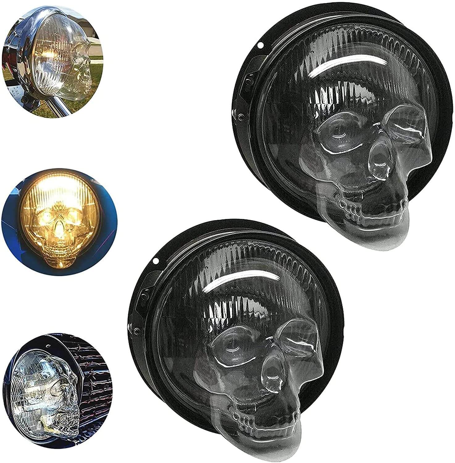 Scheinwerferabdeckungen Mit Totenkopf-Bella Webshop
