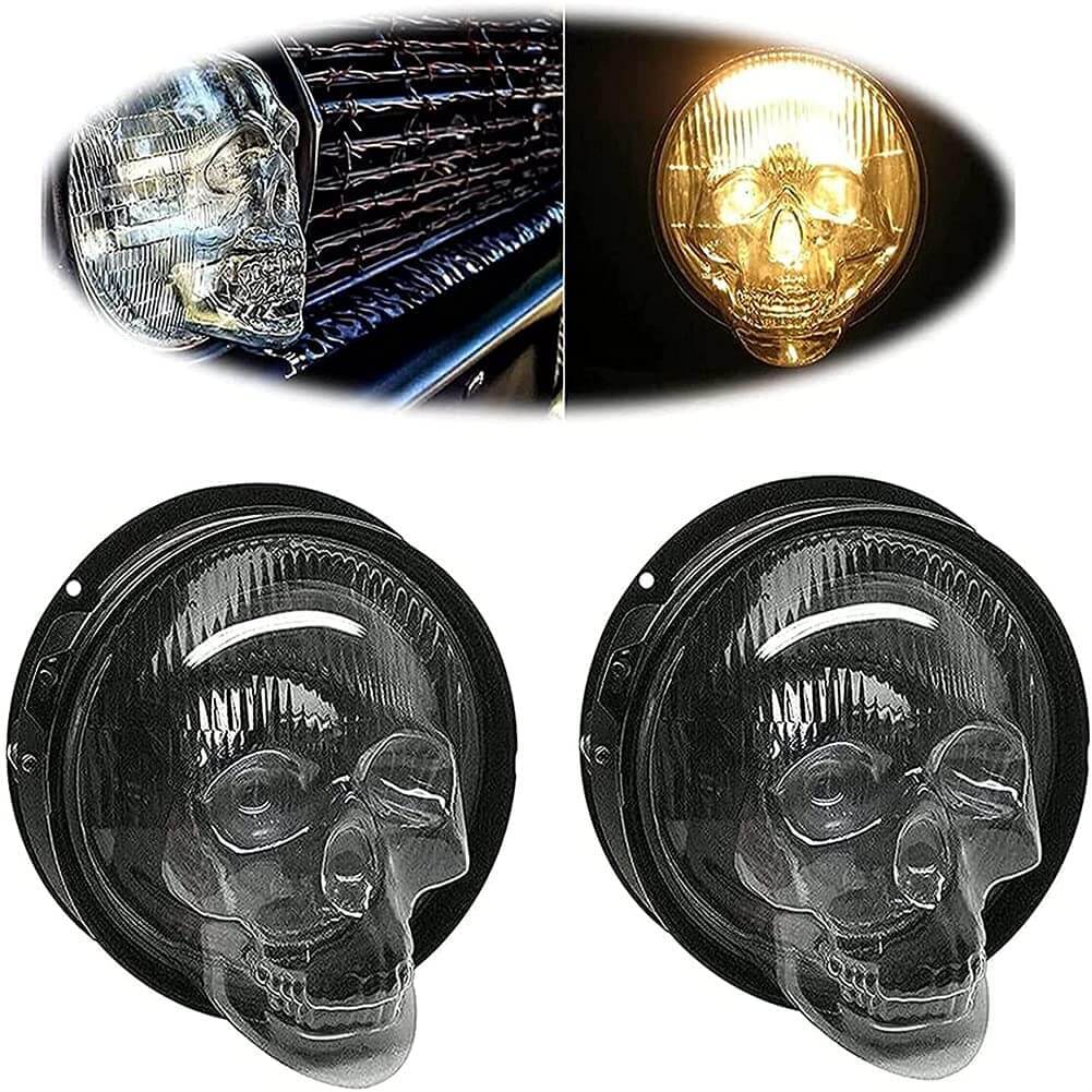 Scheinwerferabdeckungen Mit Totenkopf-Bella Webshop