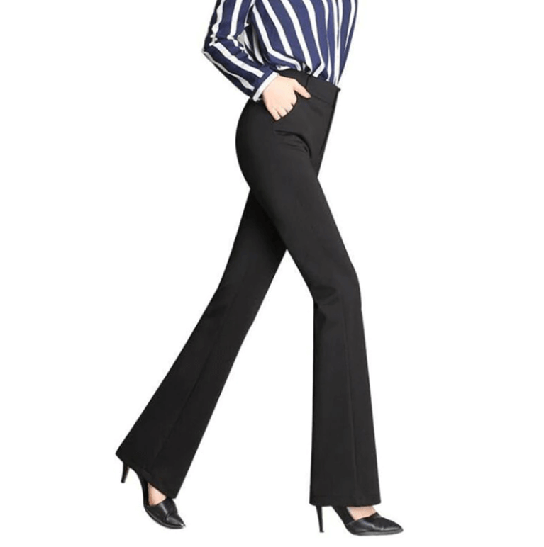 Schlanke Highwaist Schlaghosen-Bella Webshop