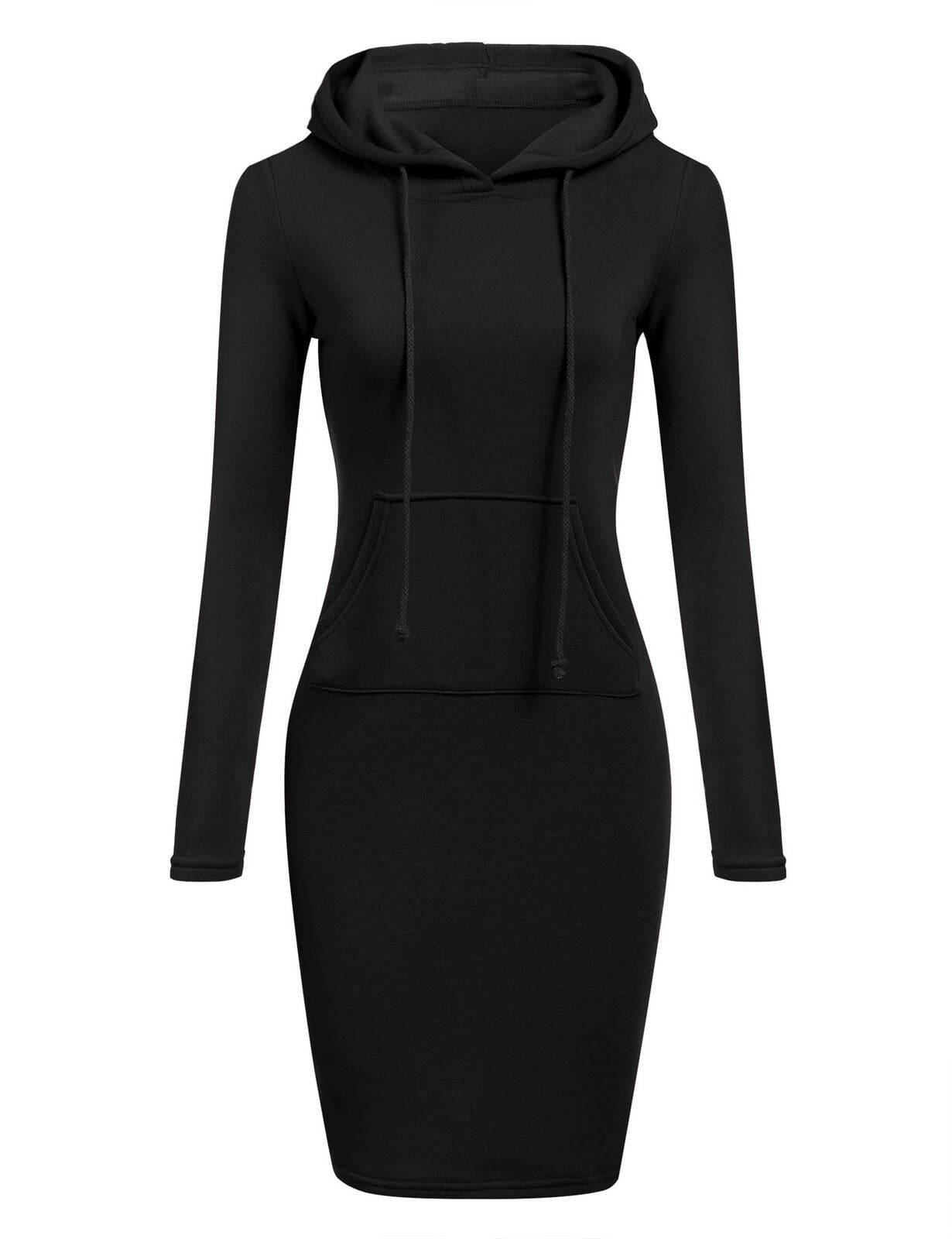 Schmales Pullover-Kapuzenkleid-Bella Webshop