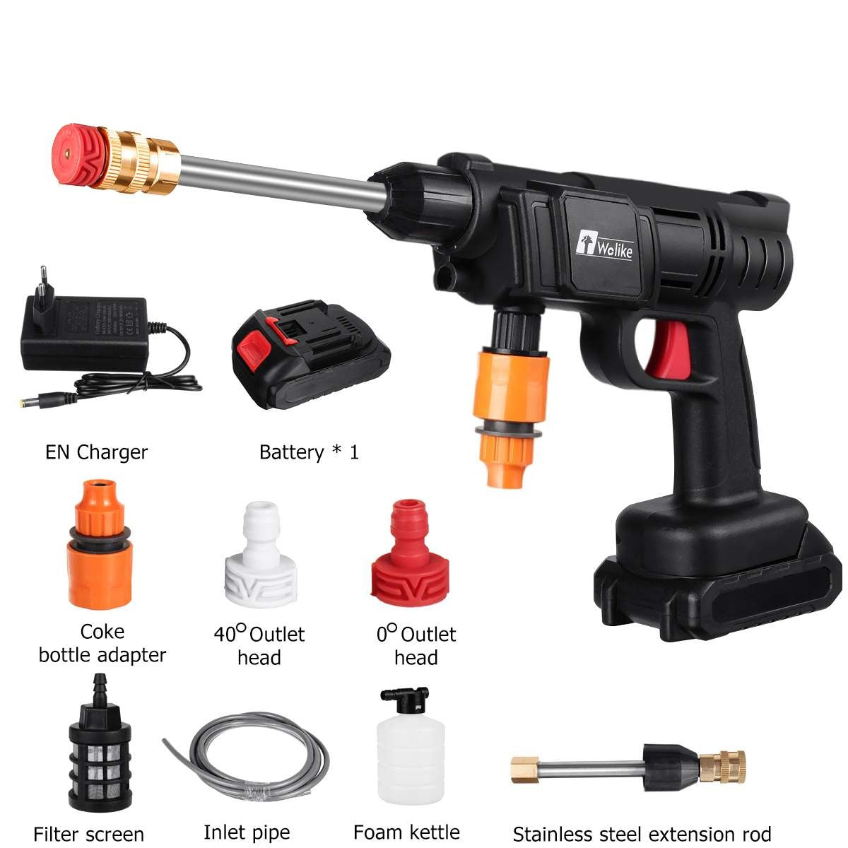 Schnurlose Hochdruck-Autowaschanlage-Bella Webshop