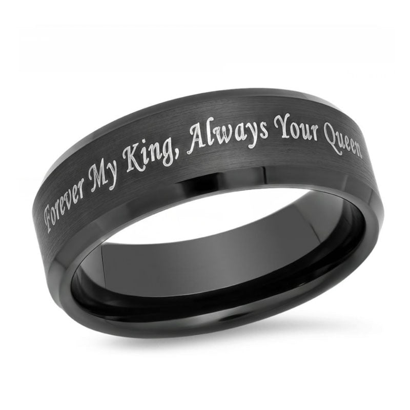 Schwarzes Paar Versprechensring-Bella Webshop